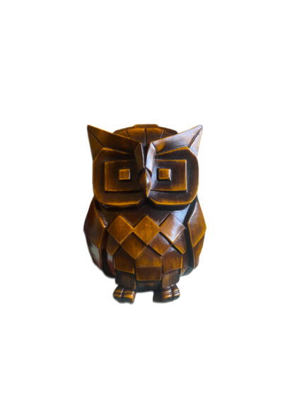 Owl head statue